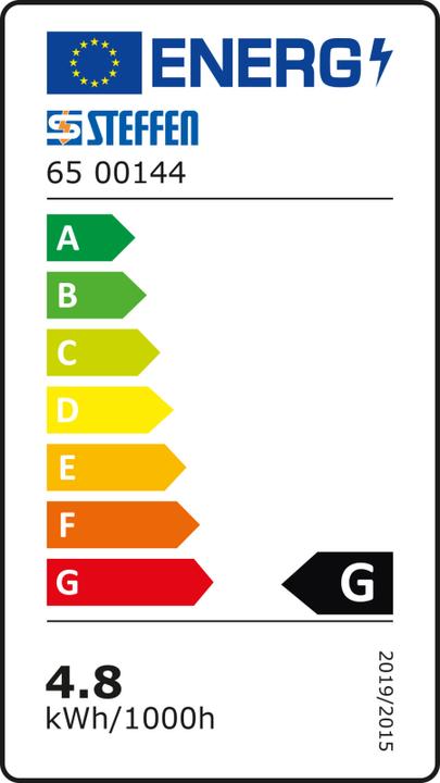 Label énergétique Steffen WORKLIGHT Lampe à main LED 4.8W IP20 3m (300 lm)