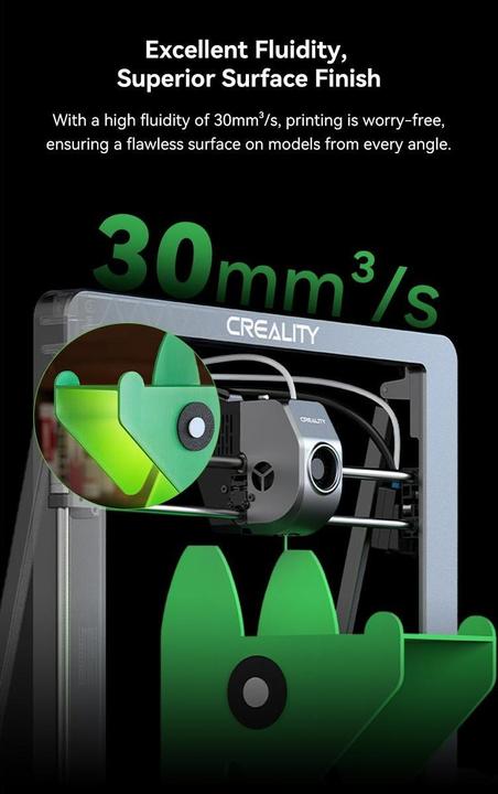 Actual product image Creality Filament PLA Fast Black (PLA, 1.75 mm, 1000 g, Black)