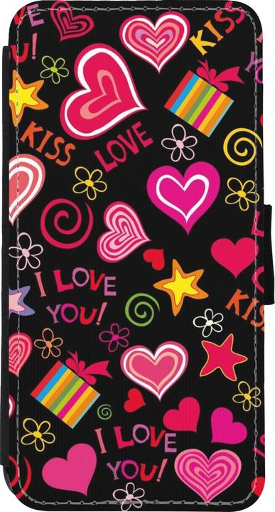 Actual product image PhoneLook Coque Wallet noir Valentine 2023 love symbols (Apple iPhone XR)