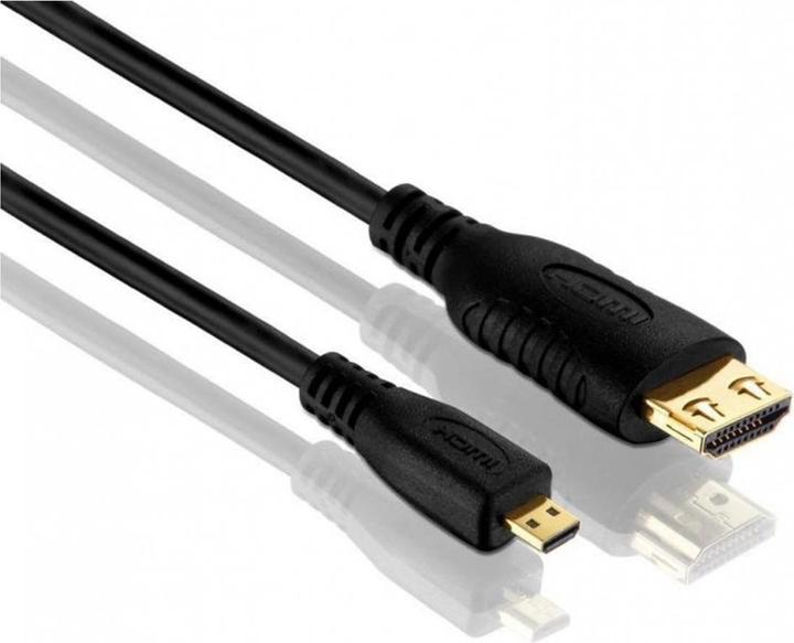 Actual product image Purelink micro HDMI (Typ D) — HDMI (Typ A) (1 m, HDMI, 2.0)