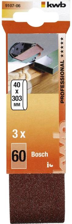 Image du produit kwb Bande abrasive 40X303 K 60 (60)