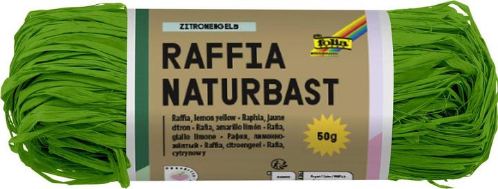 Actual product image Folia Bringmann natural raffia 50g light green (Gift bag, 1 x)