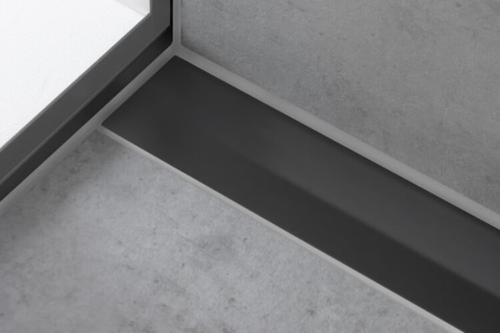 Image du produit hansgrohe HG Caniveau de douche RainDrain Flex raccourcissable, montage mural 900mm noir mat (900 mm)
