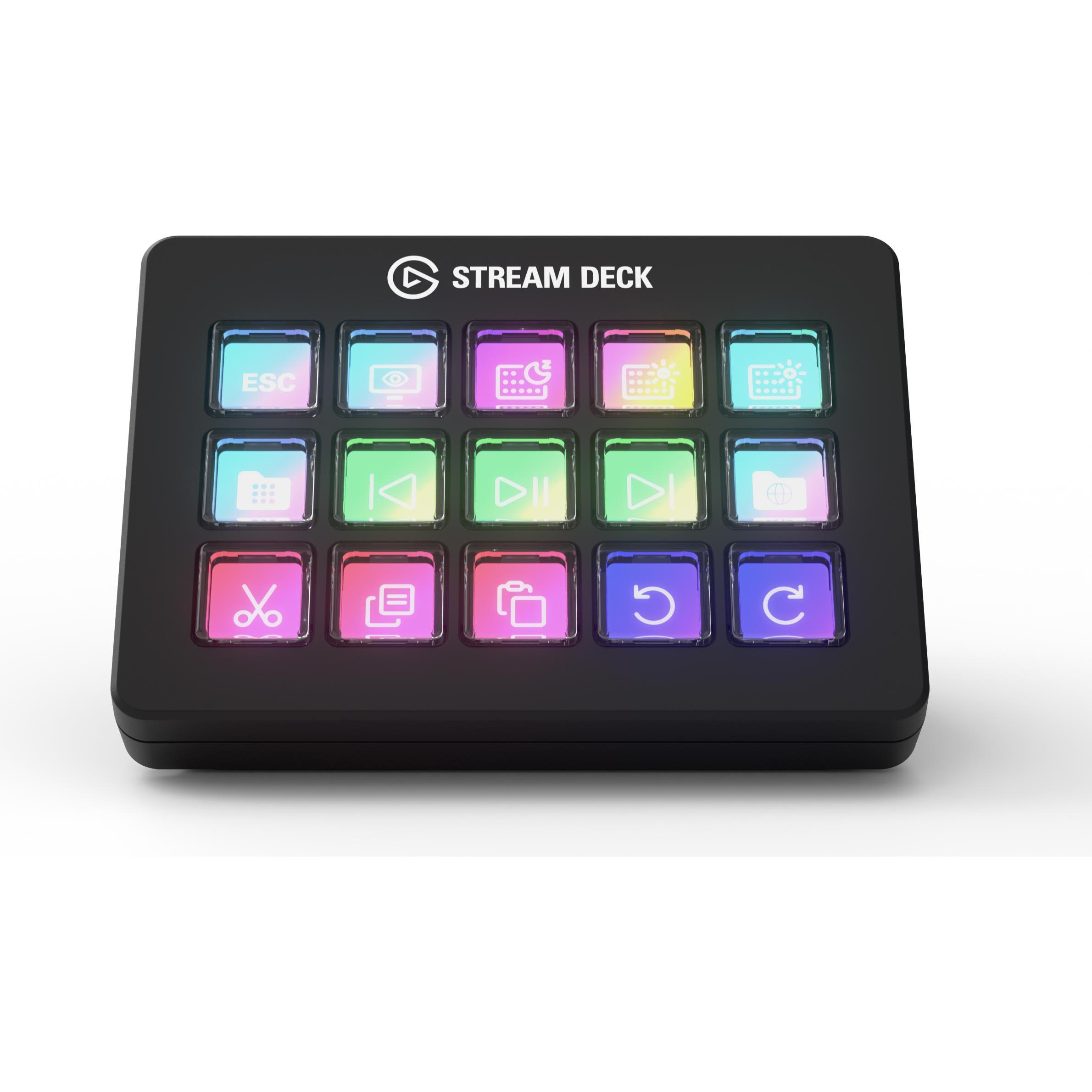 Elgato Stream Deck Scissor Keys, Streaming deck, Nero