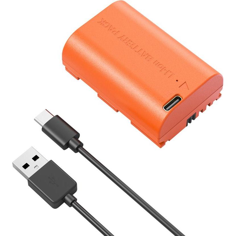 Thumbnail - SmallRig 4968 LP E6NH USB C Rechargeable Camera Battery (Orange) (Akku), Kamera Stromversorgung, Orange