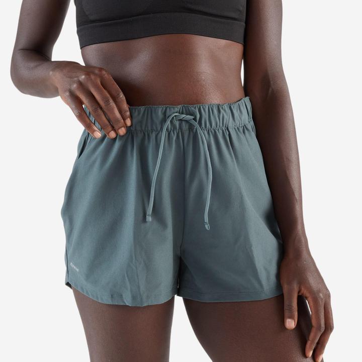 Immagine prodotto Kiprun Laufshorts Trailrunning Damen atmungsaktiv - Run 500 Dry dunkelgrün (L)