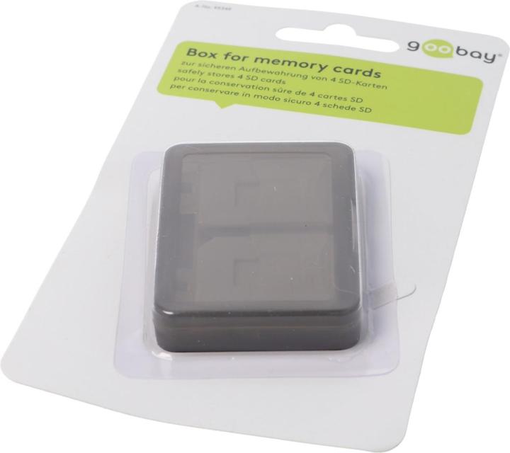 Actual product image AccuCell Storage box for up to 4x SD memory cards (Memory card cover)