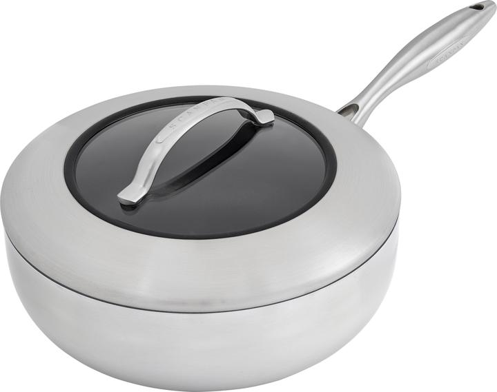 Immagine prodotto Scanpan Pentola con coperchio, profonda-CTX, 26 cm, acciaio, nero, 2 unità (Pirofila + casseruola, Acciaio, Alluminio, 26 x 11.50 cm)