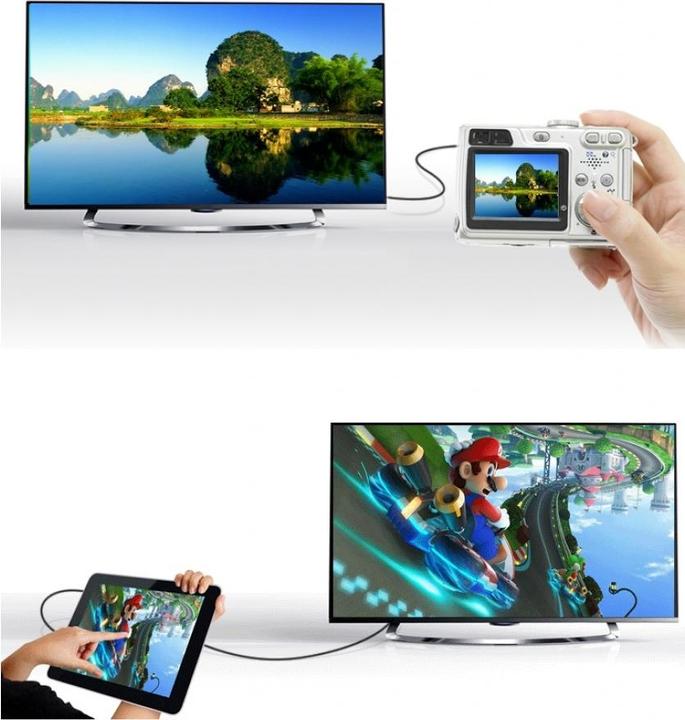 Actual product image Ugreen Mini HDMI - HDMI (type A) (0.24 m, HDMI)