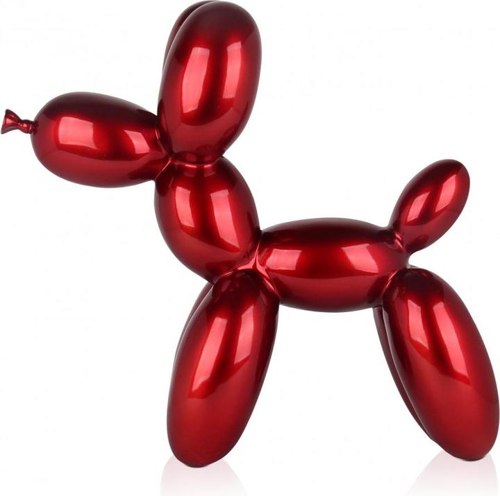 Produktbild Design-Skulptur Ballonhund 46 x 50 cm - Rot