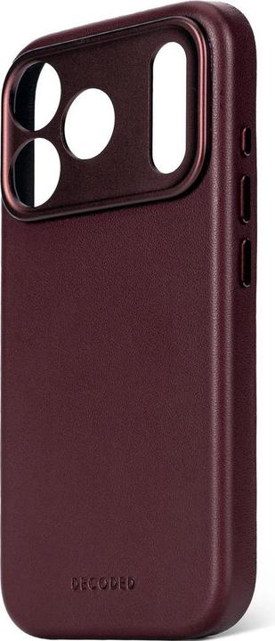 Actual product image Decoded Leather Backcover Apple iPhone 17 Pro Max Dark Ruby (Apple iPhone 17 Pro Max)