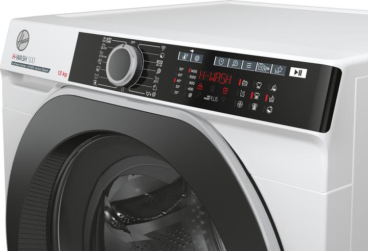 Produktbild Hoover H-WASH 500 HWE 413AMBS/1-S Frontlader-Waschmaschine 13 kg 1400 U/min A Weiss (13 kg, Links)