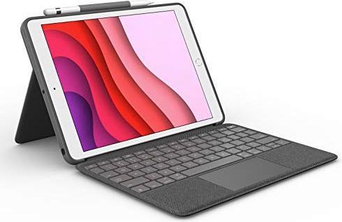 Immagine prodotto Logitech Combo Touch (Germania, Apple iPad 2019 (7a generazione), Apple iPad 2020 (8a generazione), Apple iPad 2021 (9a generazione))