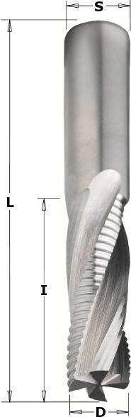 Actual product image CMT 197.200.11 Spiralschneider und Scheuerfräser Kombi 20mm, Welle 20mm