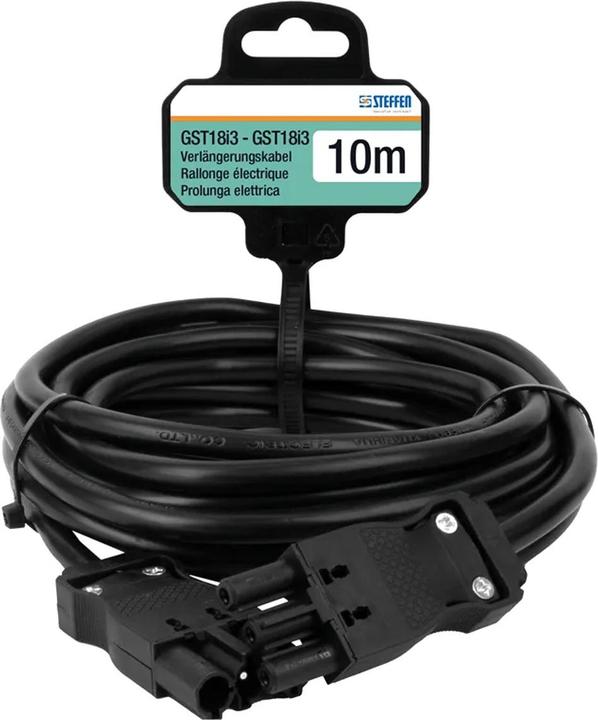 Produktbild Steffen Verlängerungskabel Td 3x1.5mm² 10m GST18i3-GST18i3 sw (10 m, GST18)