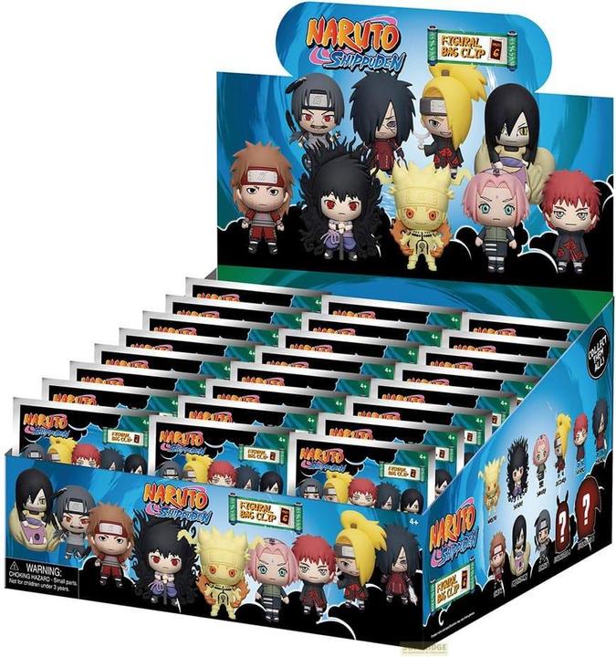 Actual product image Monogram Int. Naruto 3D PVC bag tags Series 6 Display (24)