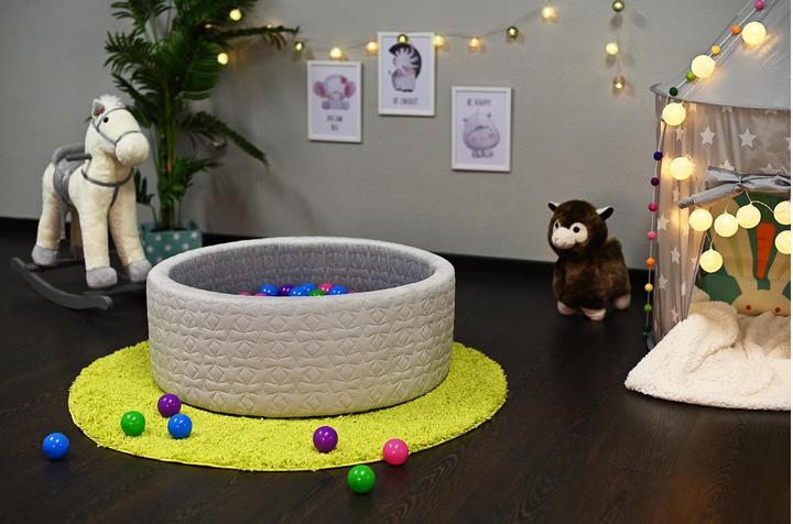 Image du produit Knorrtoys Bällebad soft - "Cosy geo grey" 300 balls softcolor' (ca. 6cm Durchmesser)