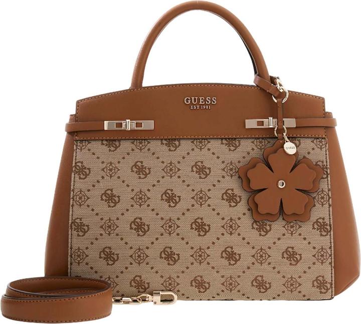 Actual product image Guess Melinda Logo Tri Compartment Satchel