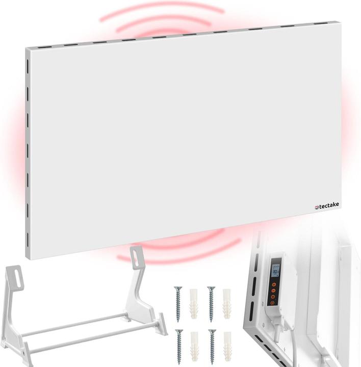 Produktbild tectake Hybrid Infrarotheizung mit Thermostat und Überhitzungsschutz (900 W)