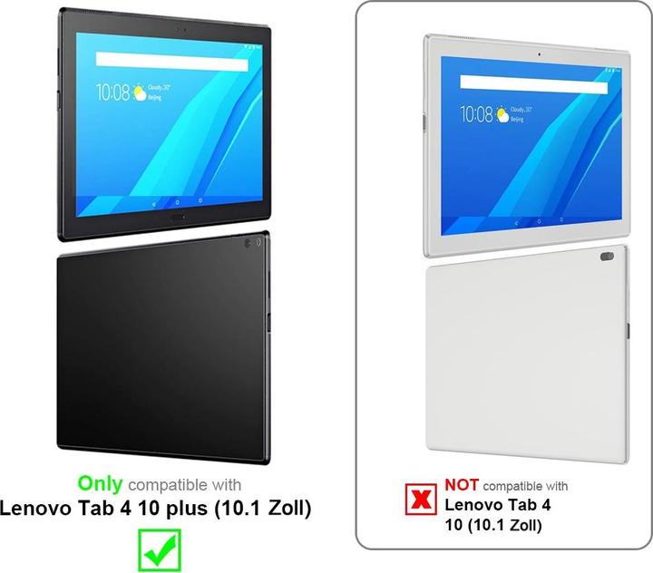 Image du produit Cadorabo Chaîne de téléphone portable pour Lenovo Tab 4 10 PLUS (10.1 Zoll) Necklace Coque