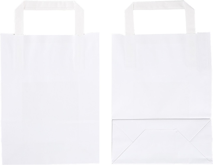 Immagine prodotto Elco Sacchetto di carta bianca 18x24x8cm (Borsa da regalo, 50 x)