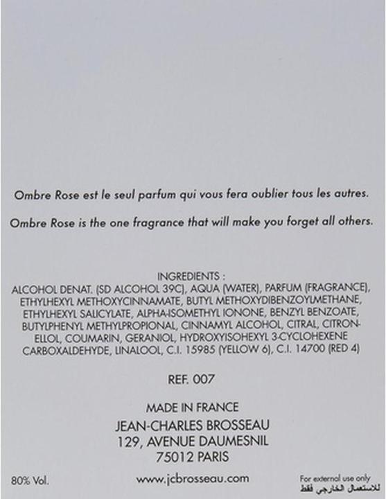 Produktbild Jean Charles Brosseau Ombre Rose (Eau de Toilette, 100 ml)