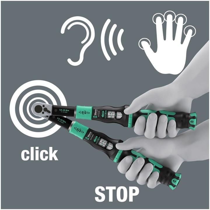 Productafbeelding Wera Click-Torque Lock A6 (1/4", 2.50 Nm, 25 Nm)