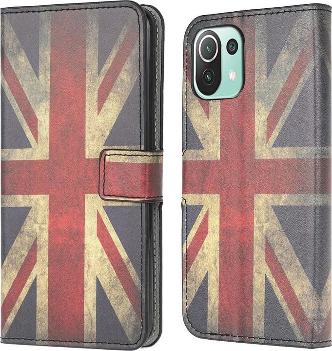 Actual product image Cover-Discount Xiaomi Mi 11 Lite - leather cover case UK flag (Xiaomi Mi 11 Lite)
