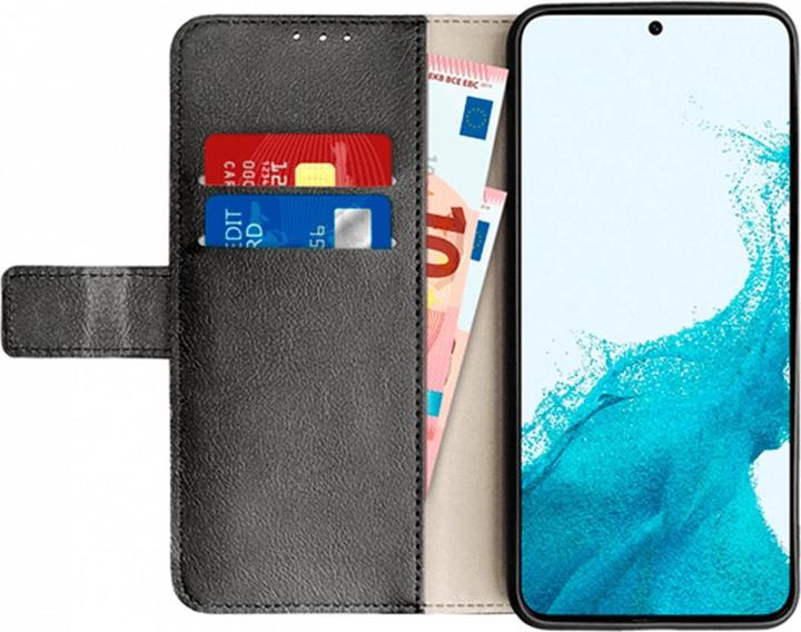 Image du produit Just in Case Housse de livre en cuir noir Samsung Galaxy A54 (Samsung Galaxy A54 5G)