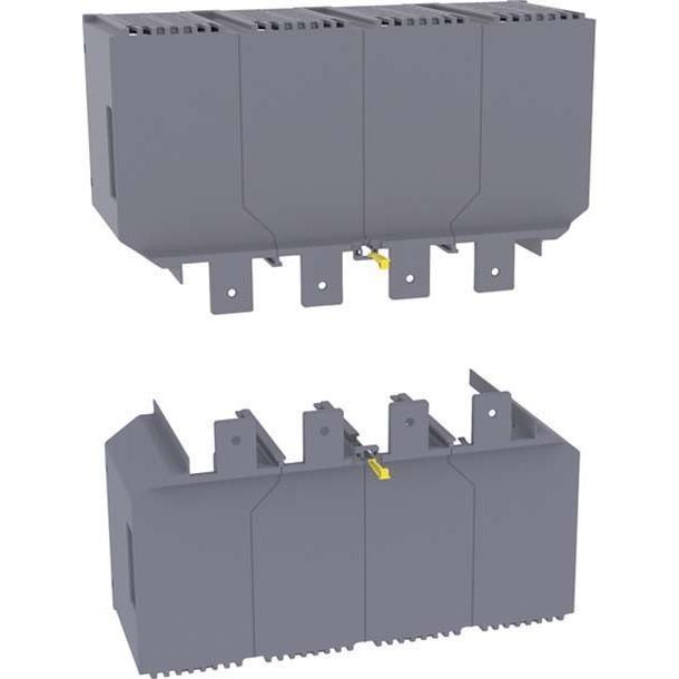 Hager, Zubehör Elektroinstallation, HYW024H A-Verl. gespreizt x630/P630 4P Klemmenabdeckung