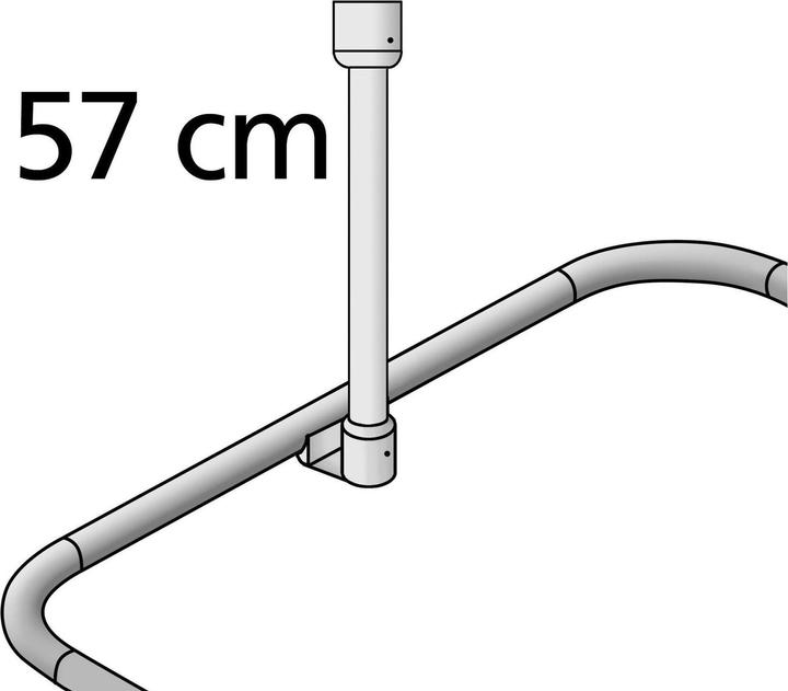 Immagine prodotto Wenko Supporto a soffitto per aste da doccia