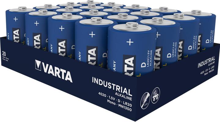 Produktbild Varta Industrial (20 Stk., D / LR20 / Mono / R20, 17000 mAh)