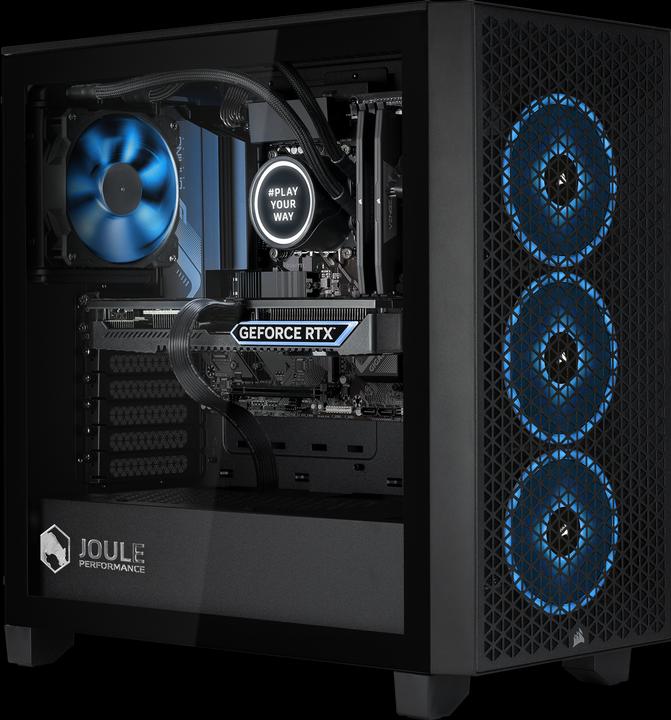Actual product image Joule Performance Gaming PC RTX4070S I3 16GB 1TB L1128450 (Intel Core i3-14100F, 16 GB, 1000 GB, GeForce RTX 4070)