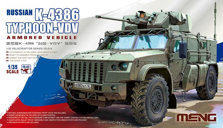 Actual product image Meng-Model Russian K-4386 Typhoon-VDV Armoured Vehicle