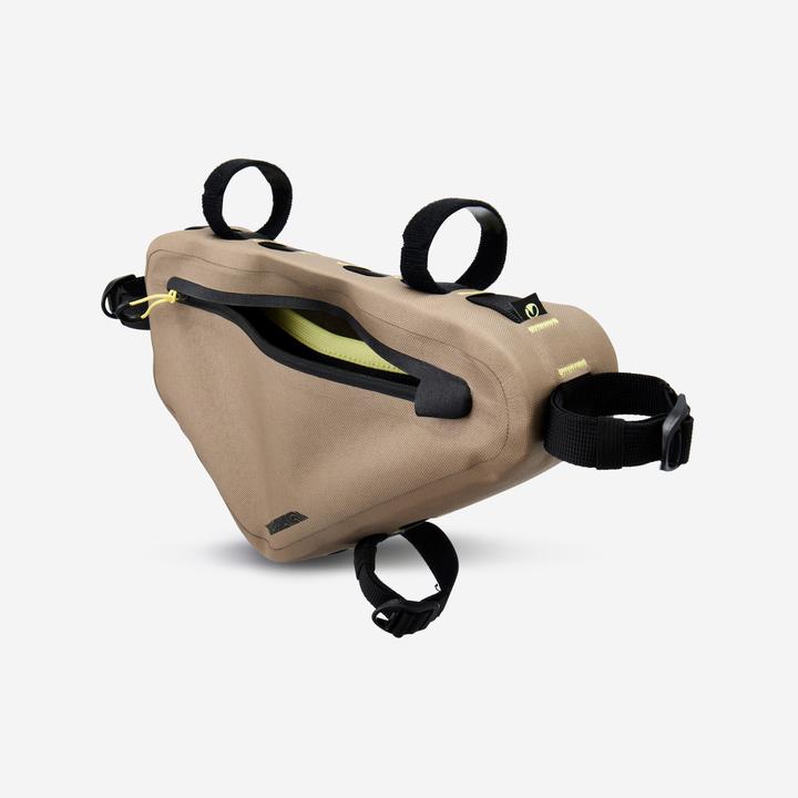 Produktbild Rockrider Fahrradtasche Rahmentasche Bikepacking Half Frame ADVT 900 3 l wasserdicht IPX3 (3 l, Rahmentasche)