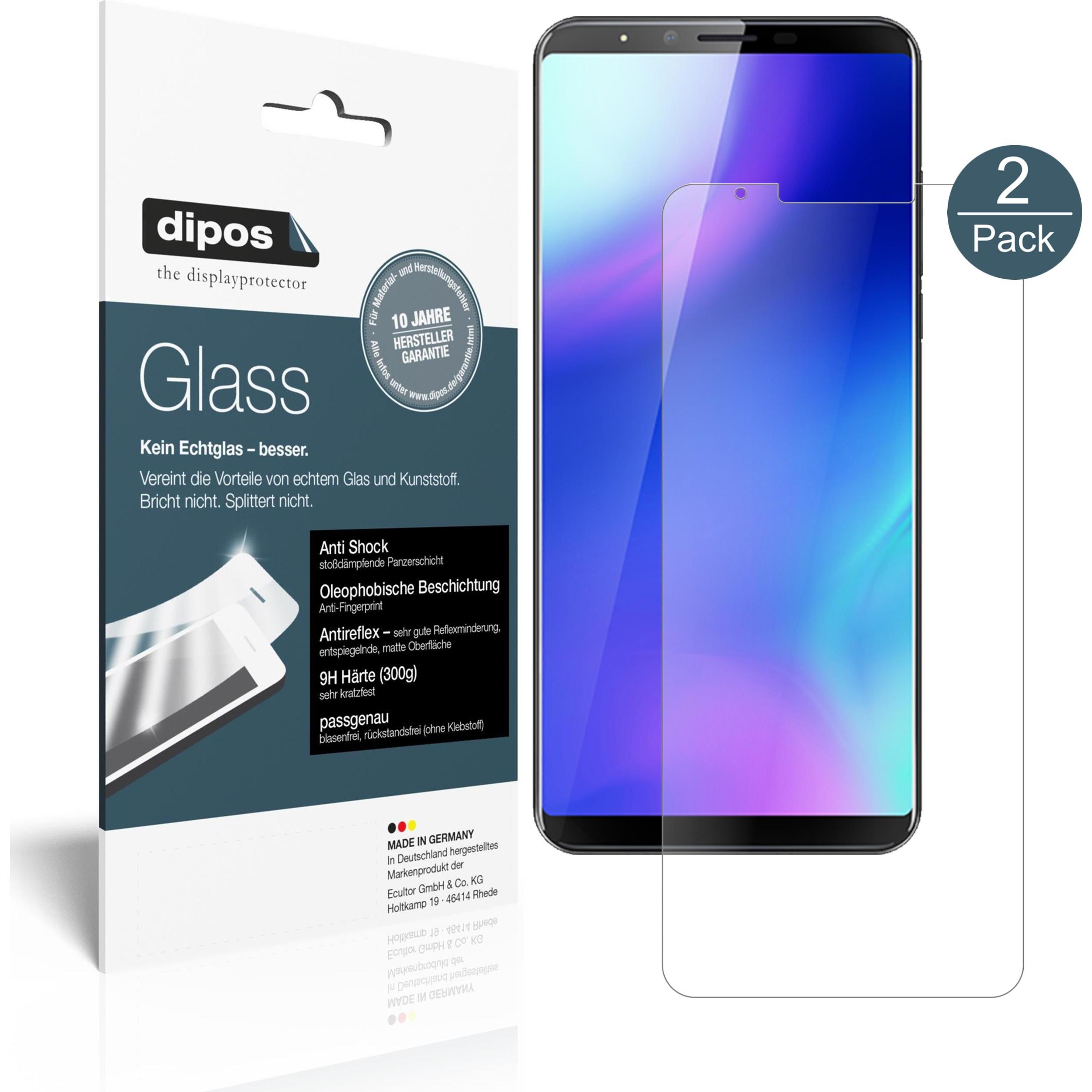 Dipos Displayschutz Anti-Shock (1 Stück, Cubot X18 Plus), Smartphone Schutzfolie, Transparent