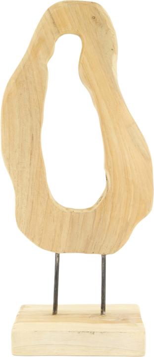 Decofinder Organische Form Auf Ständer, Teakholz H: 38 cm