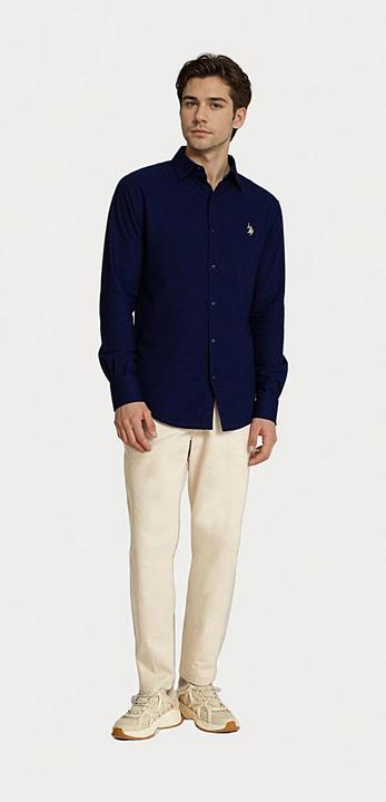 Immagine prodotto U.S. Polo Hemd Twill Langarmhemd Button-Down (L)