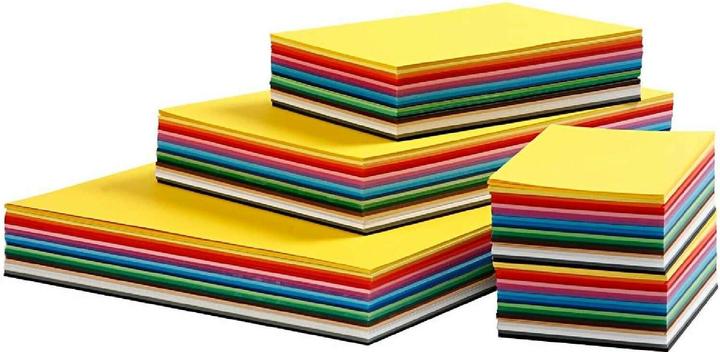 Image du produit Creativ Company Carton de bricolage A3 - A6 multicolore, 180 g/m², 1500 feuilles (180 g/m²)