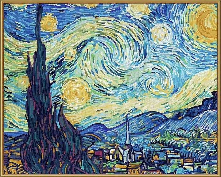 Actual product image Schipper Painting set Painting by numbers Starry night
