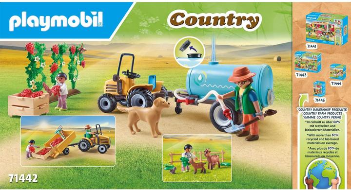 Produktbild Playmobil 71442 Traktor mit Anhänger und Wassertank (71442, Playmobil Country)