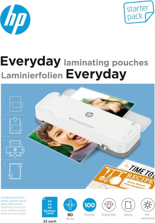Produktbild HP Everyday StarterSet (Visitenkarte, A6, A4, A5, 100 Stück, 80 µm)