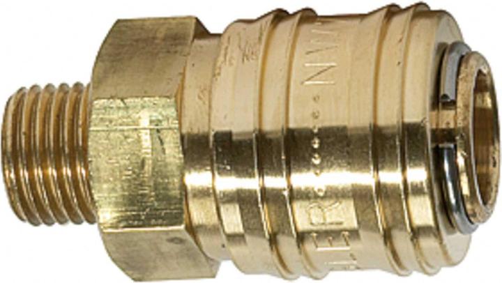 Productafbeelding Riegler Snelkoppeling 3/8" AG messing blank NW 7,2 max.35bar