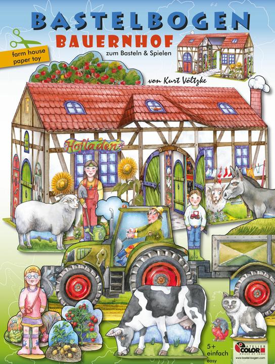 Produktbild Bauernhof Bastelbogen (Deutsch, Englisch, ATELIER Color, Kurt Völtzke, 2021)