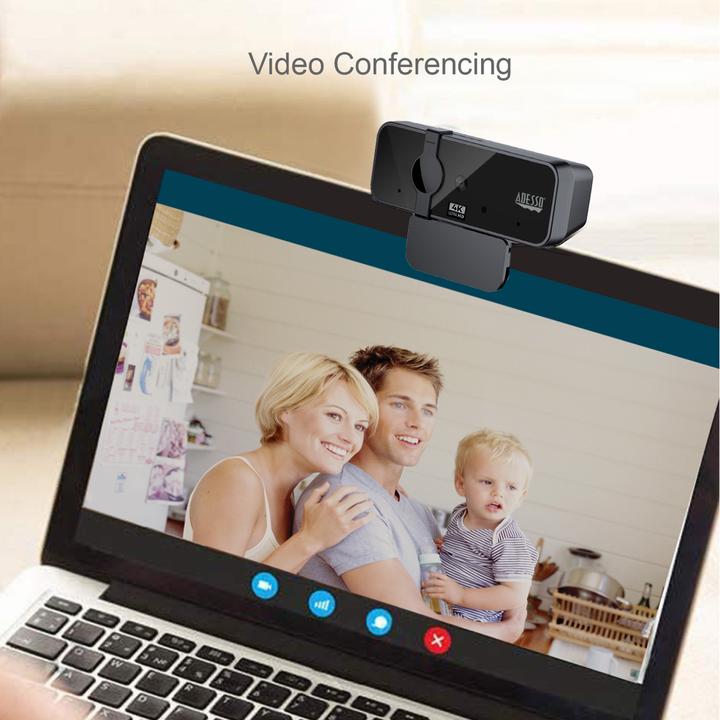 Actual product image Adesso 8.0 MP autofocus webcam with dual microphone (8.60 Mpx)