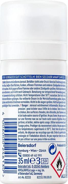 Produktbild NIVEA Black & White Invisible Clear Spray mini (Spray, 35 ml)