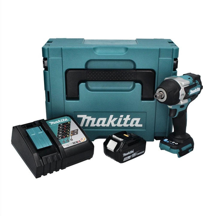 Immagine prodotto Makita DTW 701 RT1J Avvitatore a impulsi a batteria 18 V 700 Nm 1/2" XPT Brushless + 1x Batteria 5.0 Ah + (Batteria ricaricabile)