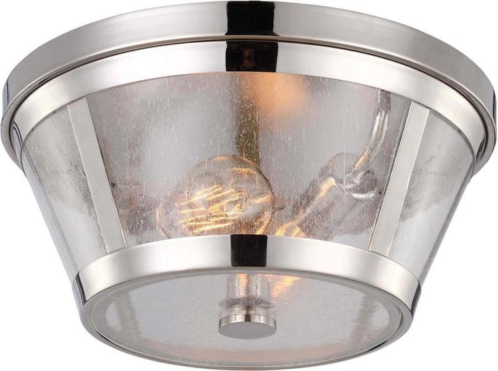Actual product image Elstead Lighting Harrow ceiling light E27 2-fold 17cm polished nickel (E27)