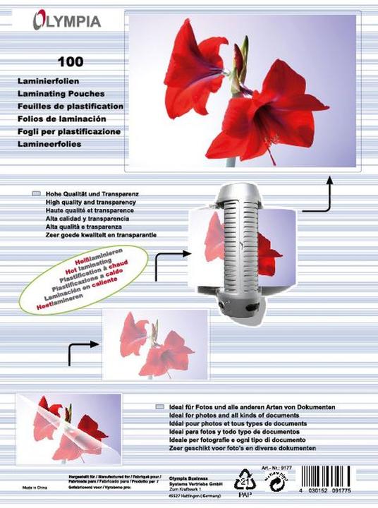 Olympia Laminierfolien (A5, 100 Stück, 125 µm)