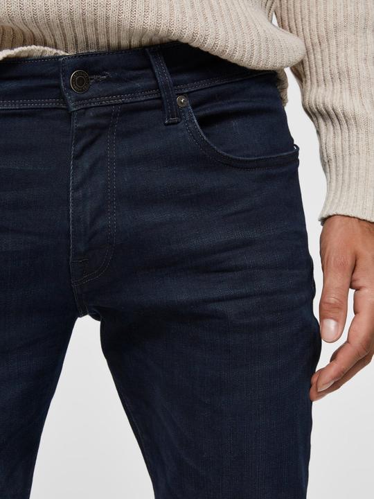 Selected Homme 6155 – Superstretch Blauschwarz Straight Fit Jeans